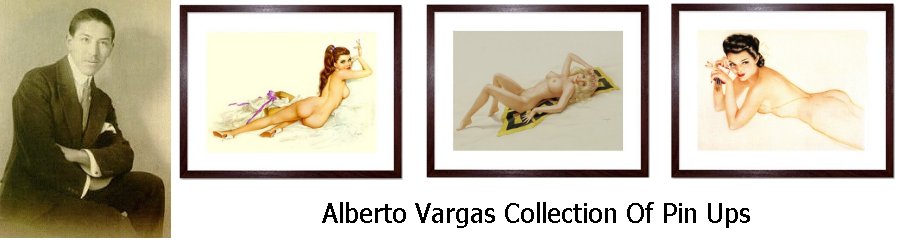 Alberto Vargas Retro Pin Ups Framed Prints